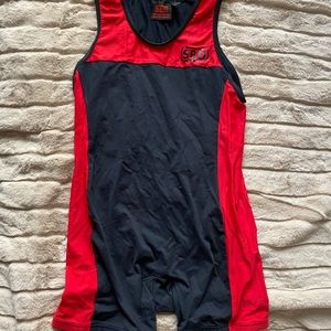Men’s SBD SINGLET RED BLACK Large